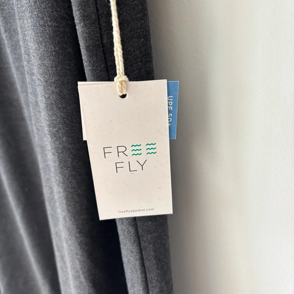 Free Fly Bamboo Flex Mini Dress Heather Black UPF 50+ Athletic Athleisure Sporty